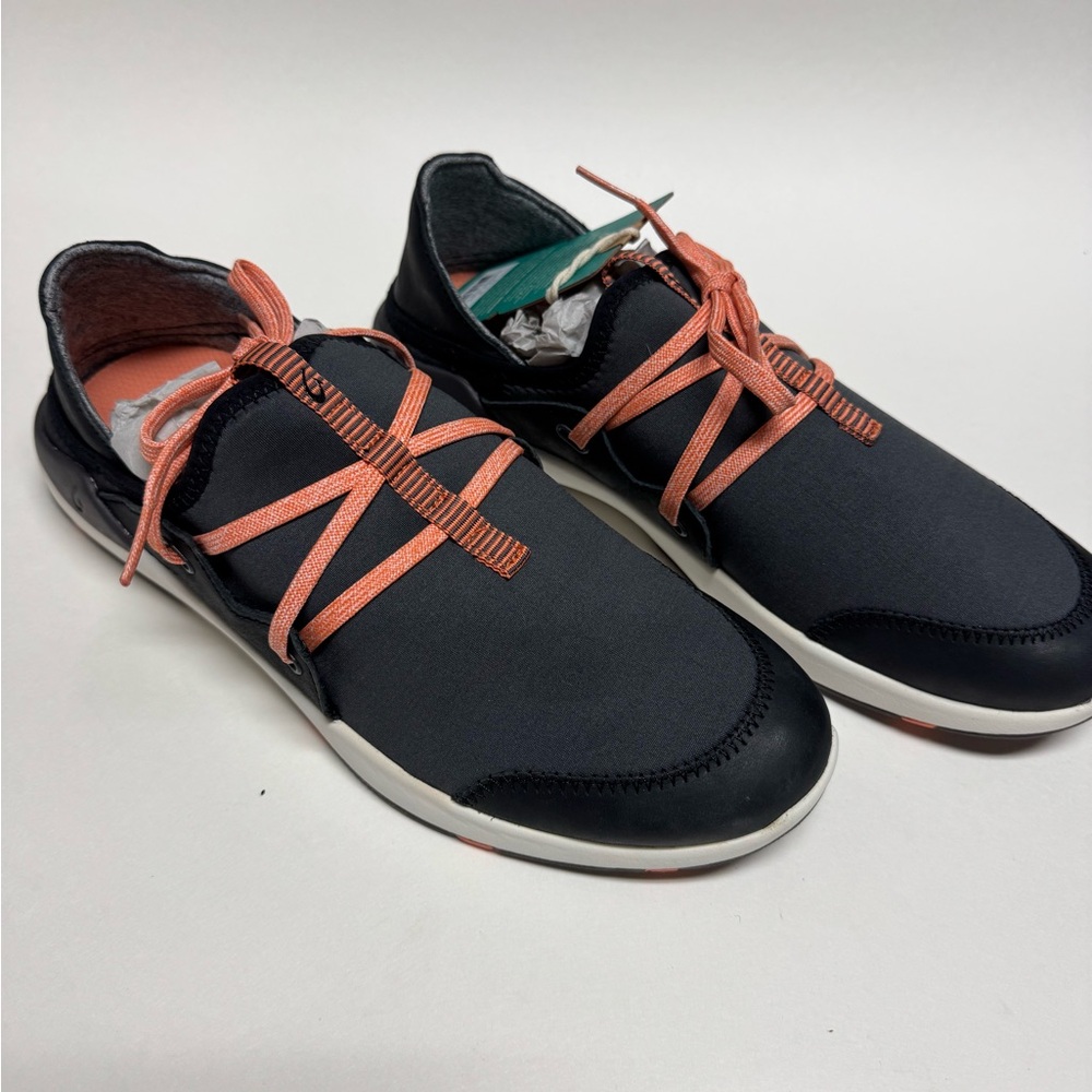 Olukai Black and Orange Women’s Shoes